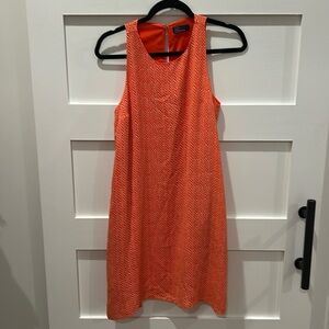 GAP Women’s Orange/White Sleeveless Shift Dress Sz S